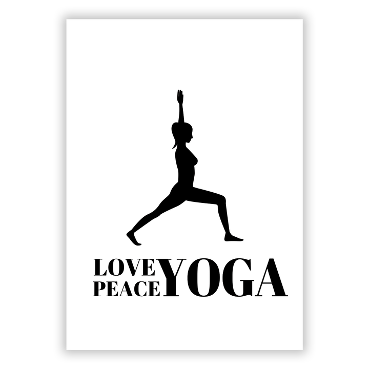 Zum Produkt Love Peace Yoga Poster