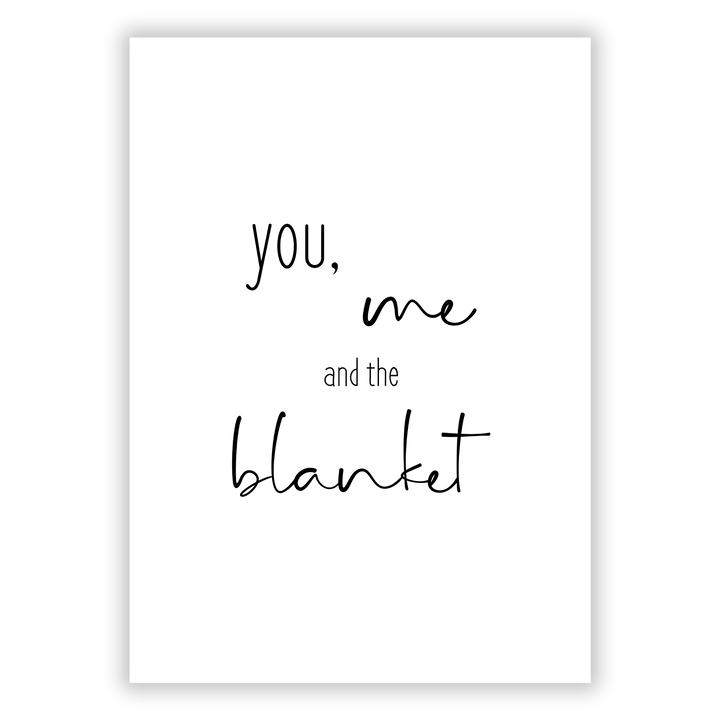 Zum Produkt You, me and the blanket Poster