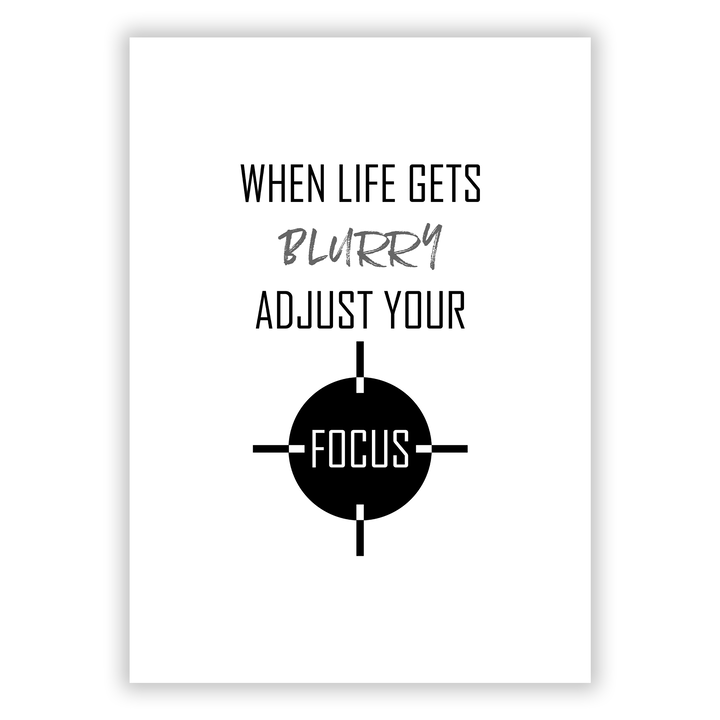 Zum Produkt Adjust your Focus Poster