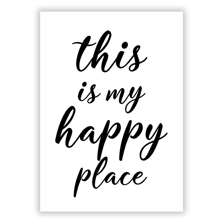 Zum Produkt This is my happy place Poster