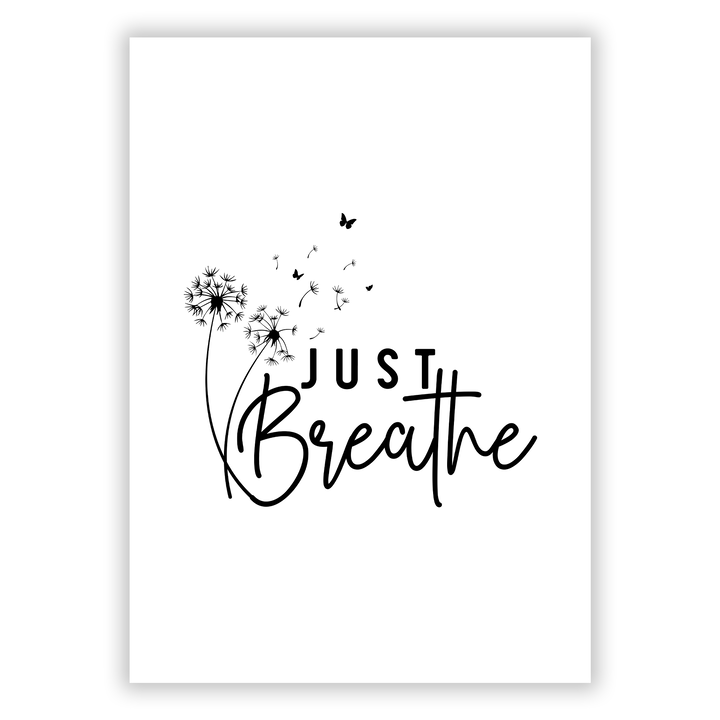 Zum Produkt Just breathe Poster