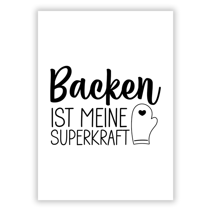Zum Produkt Backen ist meine Superkraft Poster