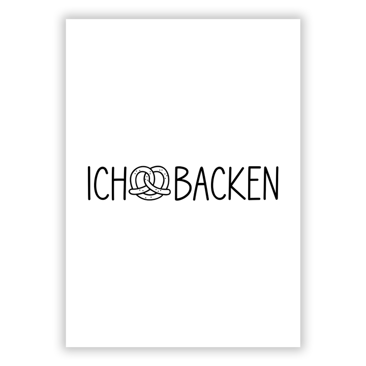 Zum Produkt Ich liebe Backen Poster