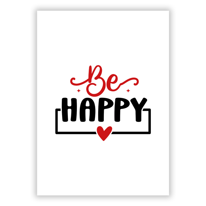 Zum Produkt Be happy Poster