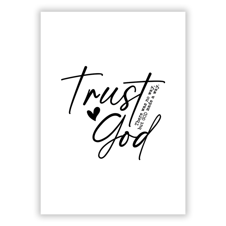 Zum Produkt Trust God Poster