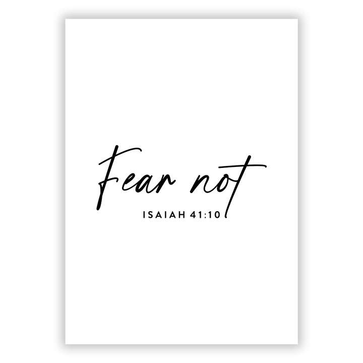 Zum Produkt Fear not Poster - Isaiah 41:10
