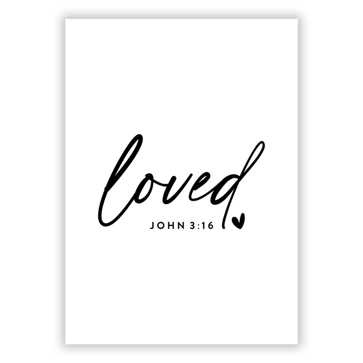 Zum Produkt Loved Poster - John 3:16