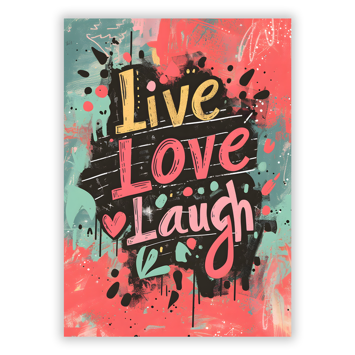 Zum Produkt Live Love Laugh Poster