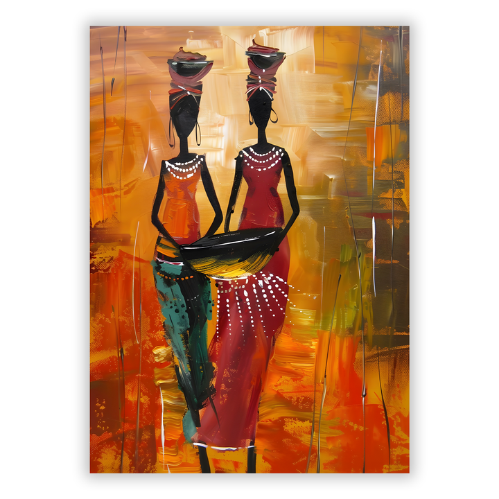 Zum Produkt Afrikanische Frauen #1 - Afrika Poster - Abstrakte afrikanische Druckkunst