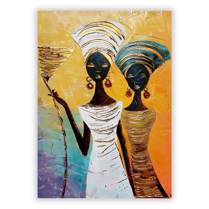 Zum Produkt Afrikanische Frauen #3 - Afrika Poster - Abstrakte afrikanische Druckkunst