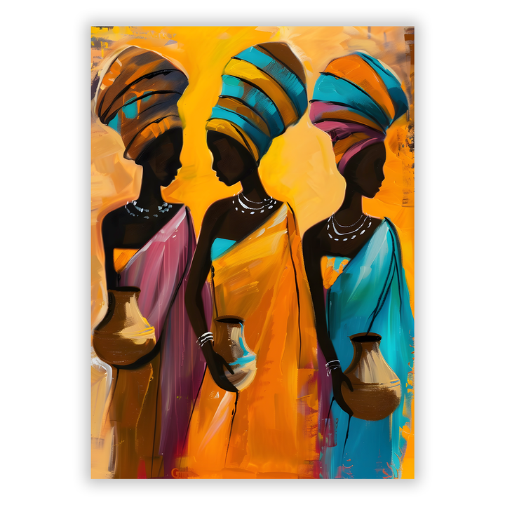 Zum Produkt Afrikanische Frauen #5 - Afrika Poster - Abstrakte afrikanische Druckkunst