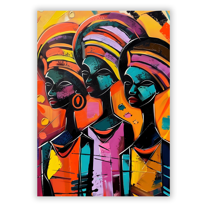 Zum Produkt Afrikanische Frauen #7 - Afrika Poster - Abstrakte afrikanische Druckkunst