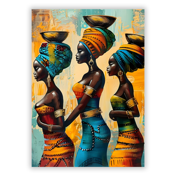 Zum Produkt Afrikanische Frauen #8 - Afrika Poster - Abstrakte afrikanische Druckkunst