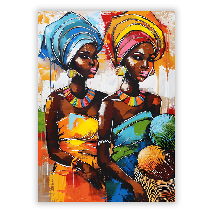Zum Produkt Afrikanische Frauen #9 - Afrika Poster - Abstrakte afrikanische Druckkunst