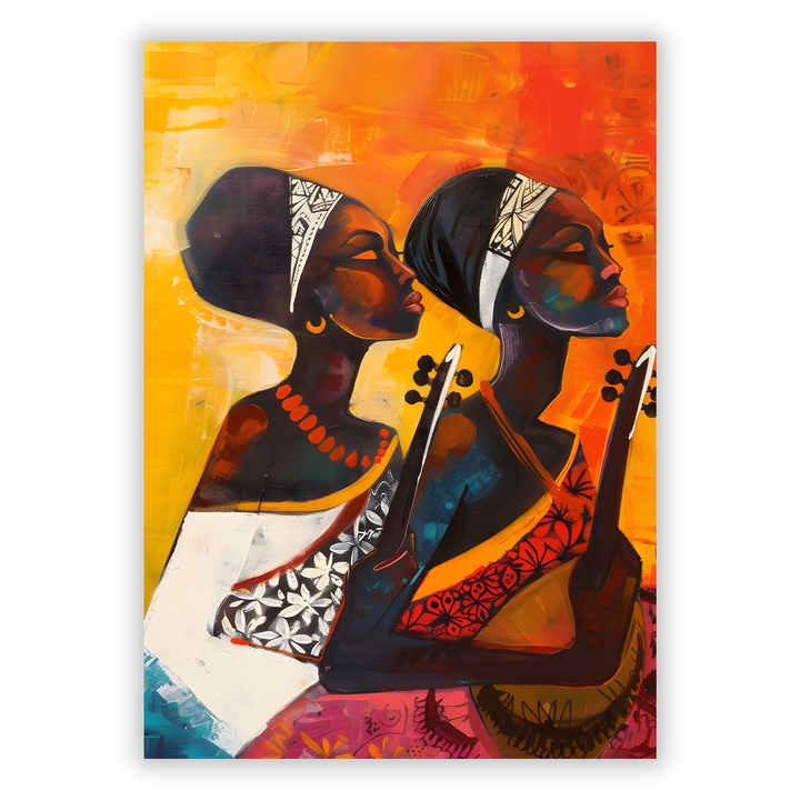 Zum Produkt Afrikanische Frauen #13 - Afrika Poster - Abstrakte afrikanische Druckkunst