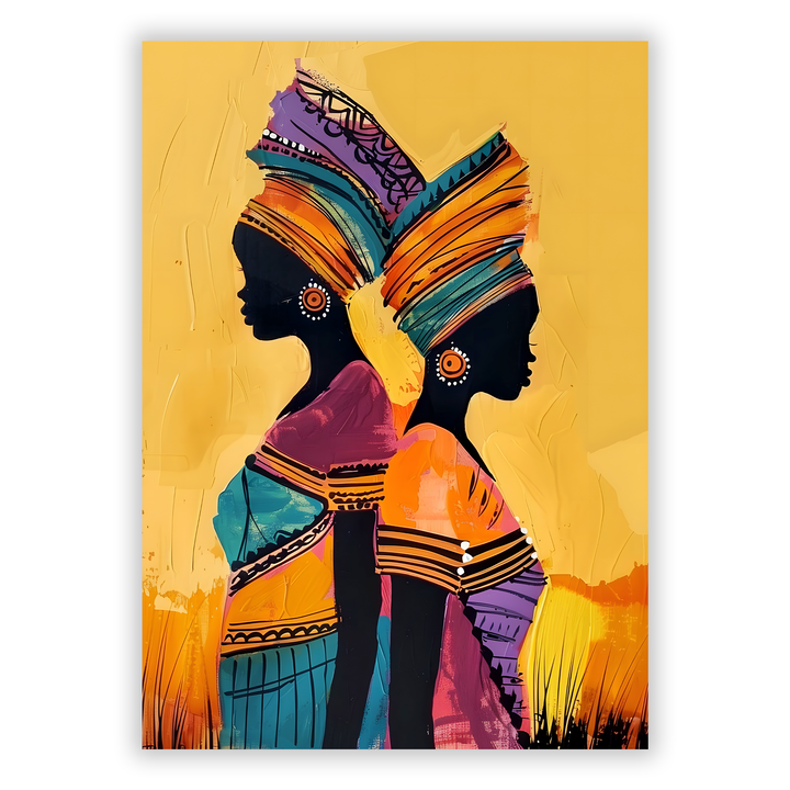 Zum Produkt Afrikanische Frauen #14 - Afrika Poster - Abstrakte afrikanische Druckkunst