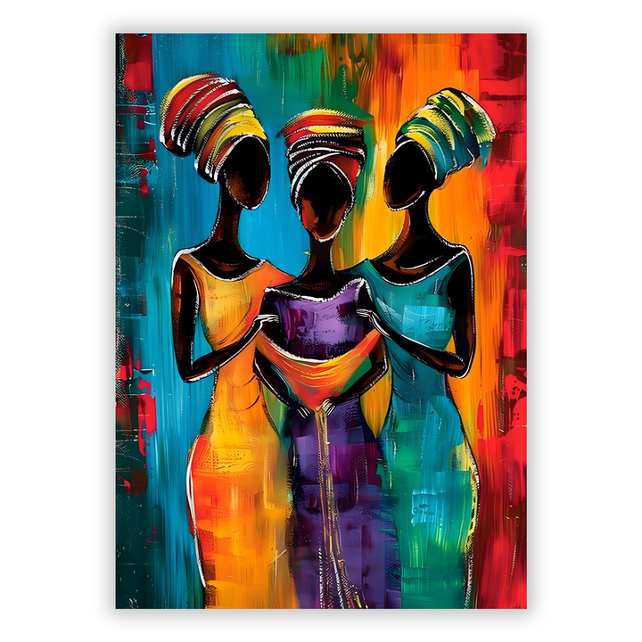 Zum Produkt Afrikanische Frauen #15 - Afrika Poster - Abstrakte afrikanische Druckkunst
