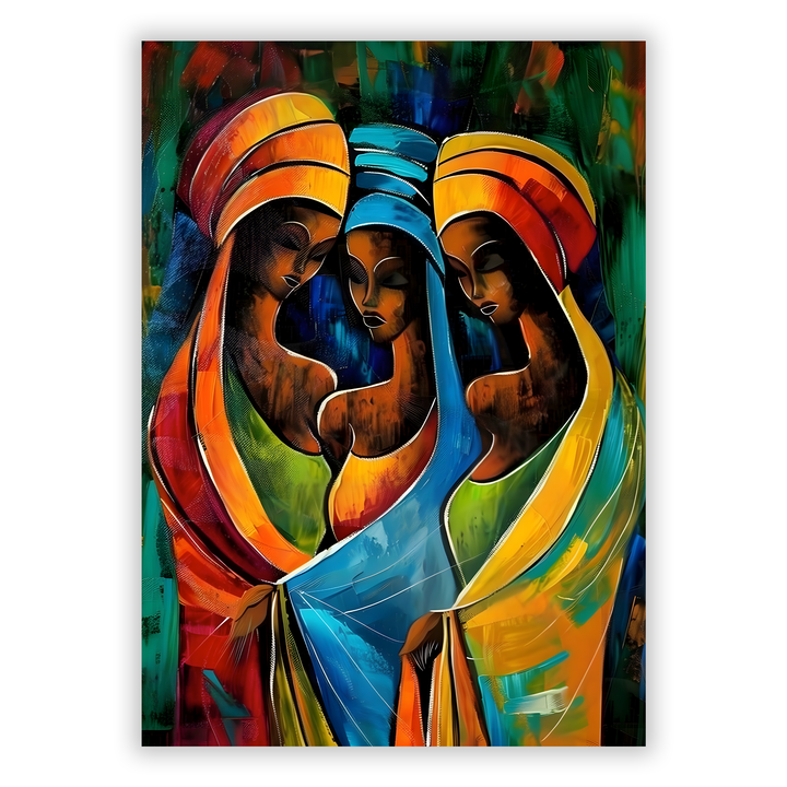 Zum Produkt Afrikanische Frauen #16 - Afrika Poster - Abstrakte afrikanische Druckkunst