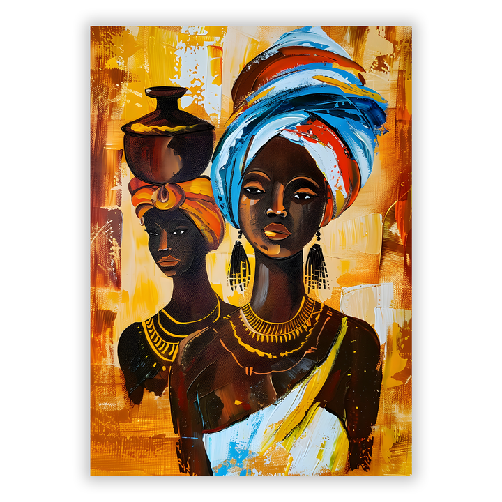 Zum Produkt Afrikanische Frauen #18 - Afrika Poster - Abstrakte afrikanische Druckkunst