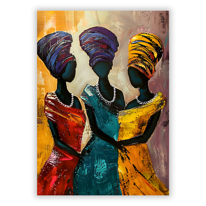 Zum Produkt Afrikanische Frauen #19 - Afrika Poster - Abstrakte afrikanische Druckkunst