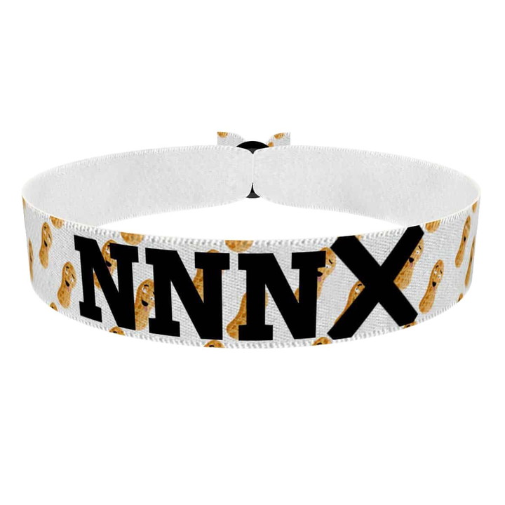 Zum Produkt No Nut November versagt weiß Stoffarmband