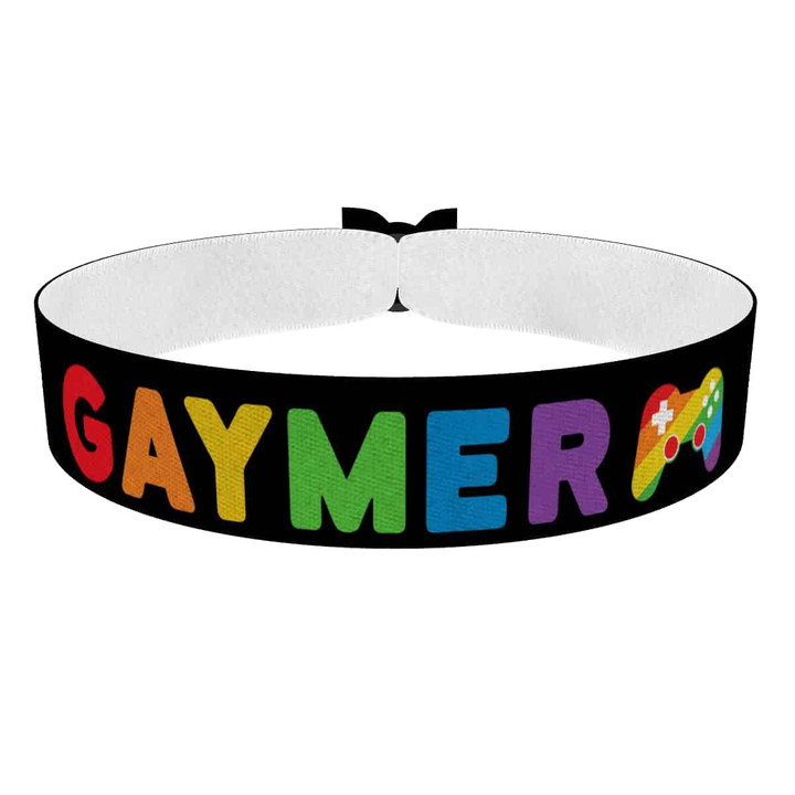 Zum Produkt Gaymer schwarz Stoffarmband