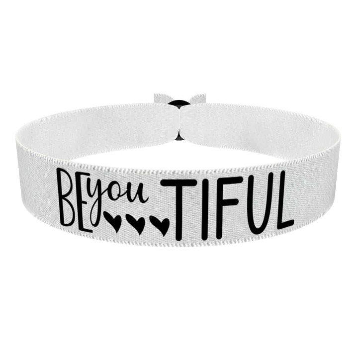 Zum Produkt BEyouTIFUL weiß Stoffarmband