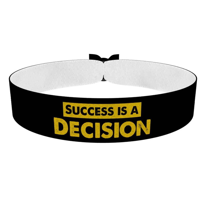 Zum Produkt Success is a decision Stoffarmband