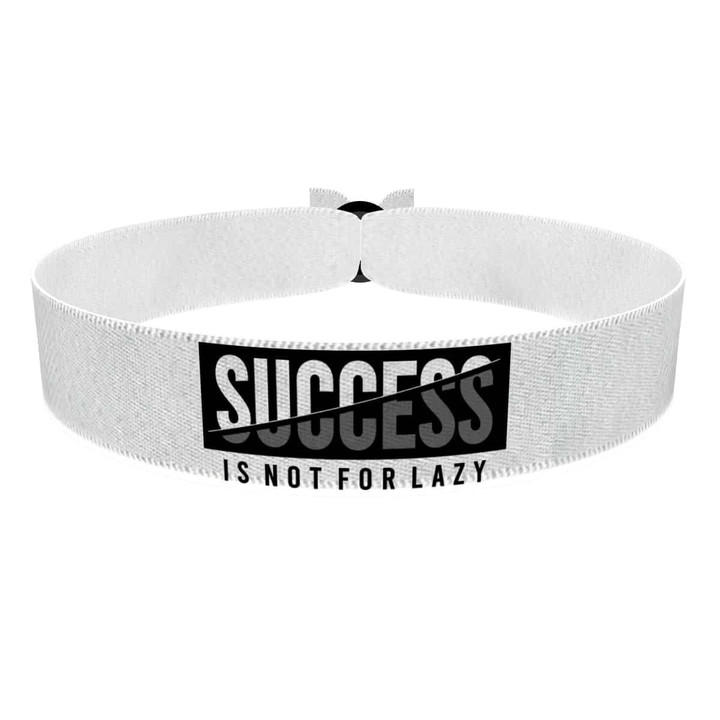 Zum Produkt Success is not for Lazy Stoffarmband