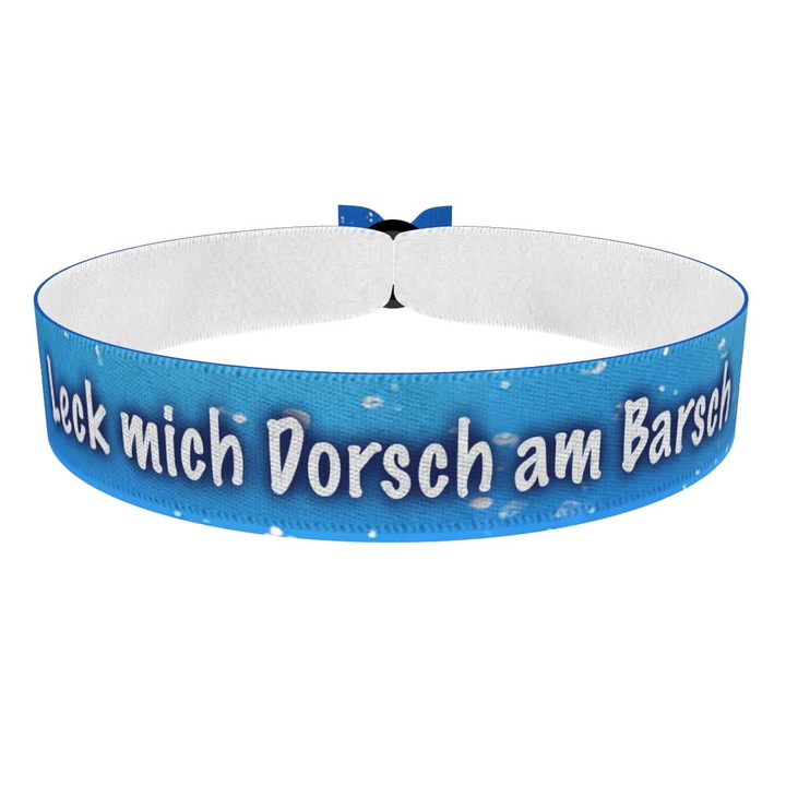 Zum Produkt Leck mich Dorsch am Barsch Stoffarmband