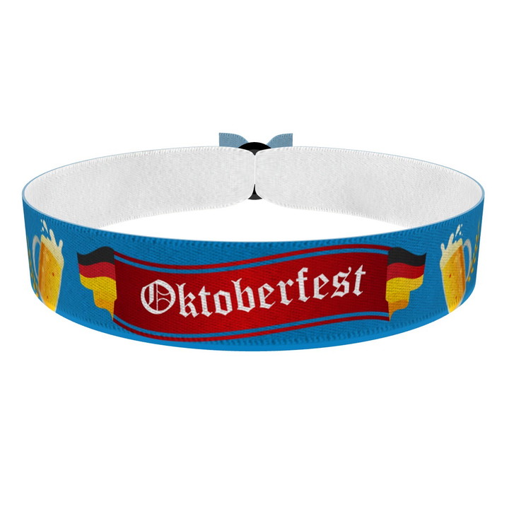 Zum Produkt Oktoberfest blau Stoffarmband