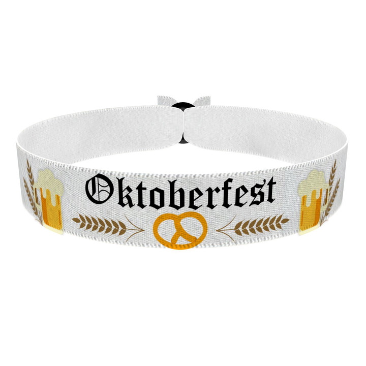 Zum Produkt Oktoberfest weiß Stoffarmband