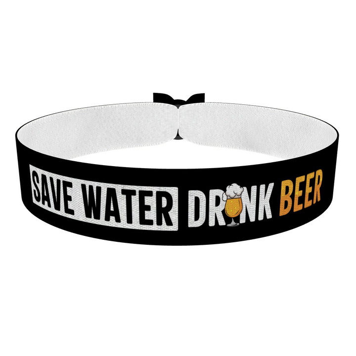 Zum Produkt Save Water Drink Beer Stoffarmband