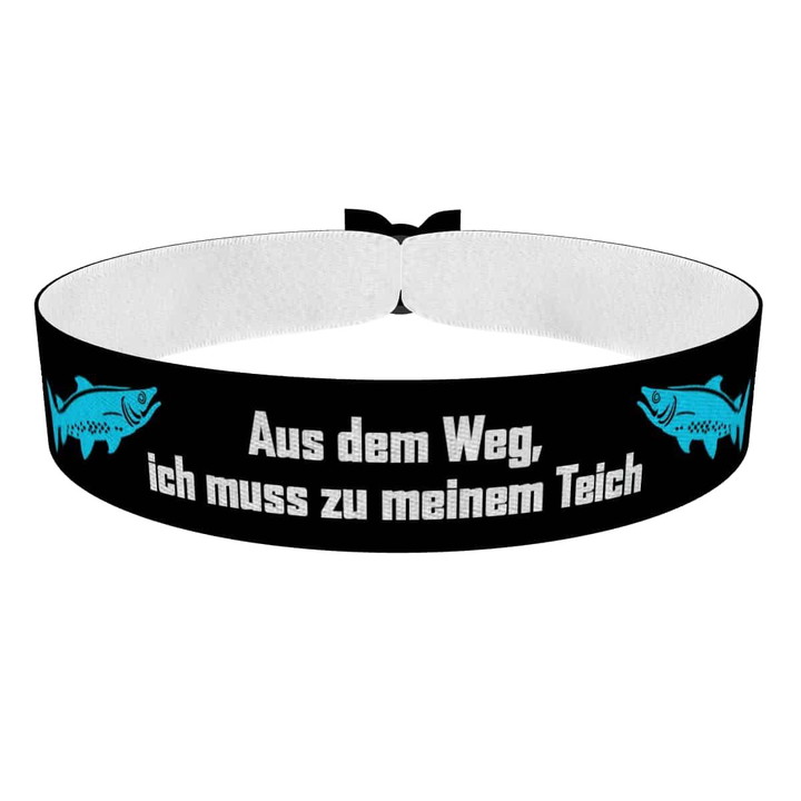 Zum Produkt Aus dem Weg, ich muss zu meinem Teich Stoffarmband