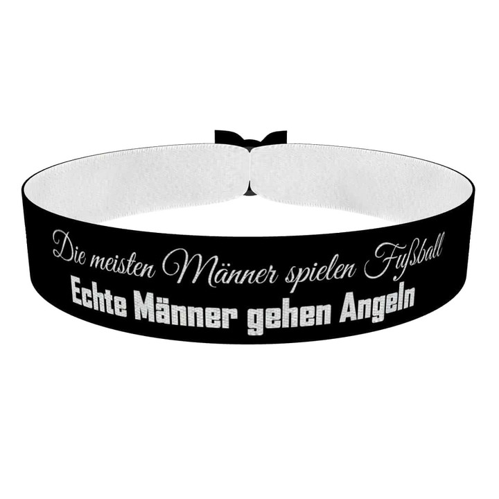 Zum Produkt Die meisten Männer spielen Fußball Stoffarmband