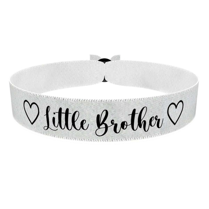 Zum Produkt Little Brother Stoffarmband weiß