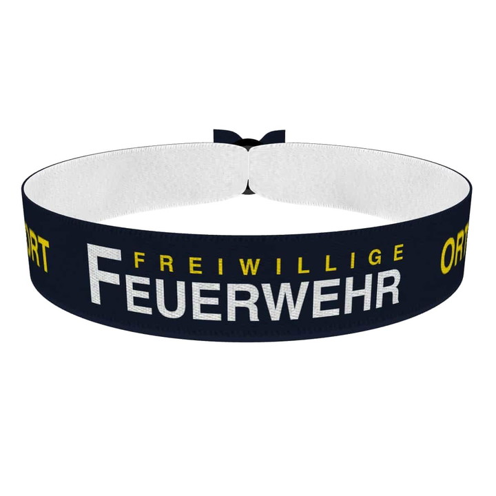 Zum Produkt Freiwillige Feuerwehr mit Ort  Stoffarmband