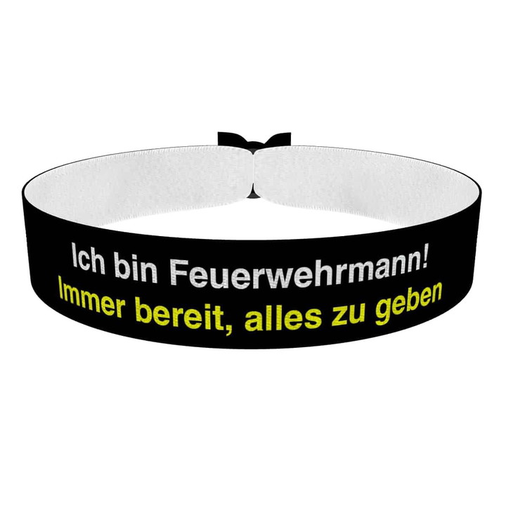 Zum Produkt Ich bin Feuerwehrmann Stoffarmband