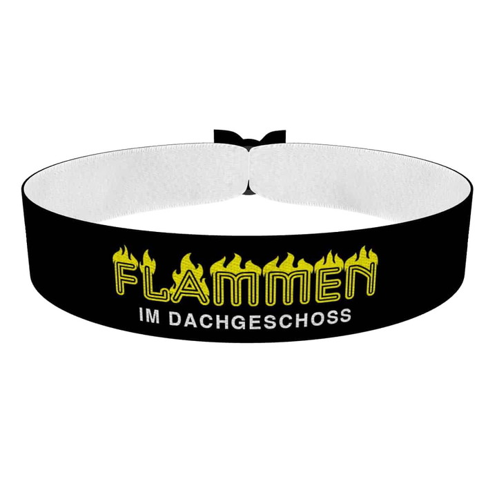 Zum Produkt Flammen im Dachgeschoss Stoffarmband
