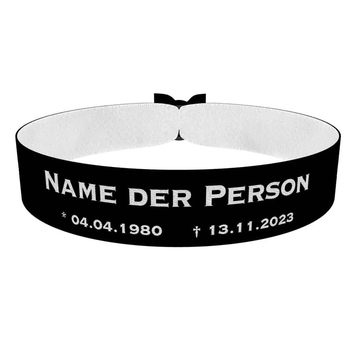 Zum Produkt Todestag Stoffarmband