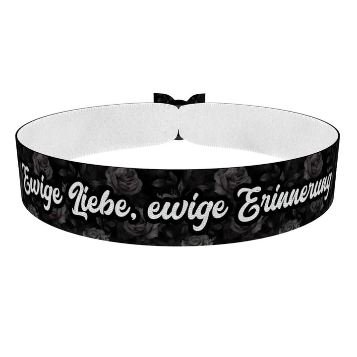 Zum Produkt Ewige Liebe, ewige Erinnerung Stoffarmband