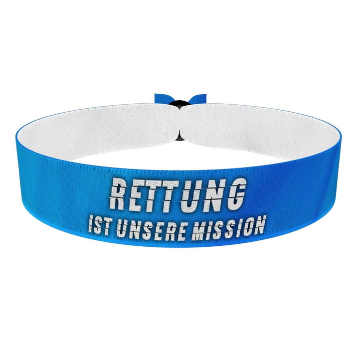 Zum Produkt Rettung ist unsere Mission Stoffarmband