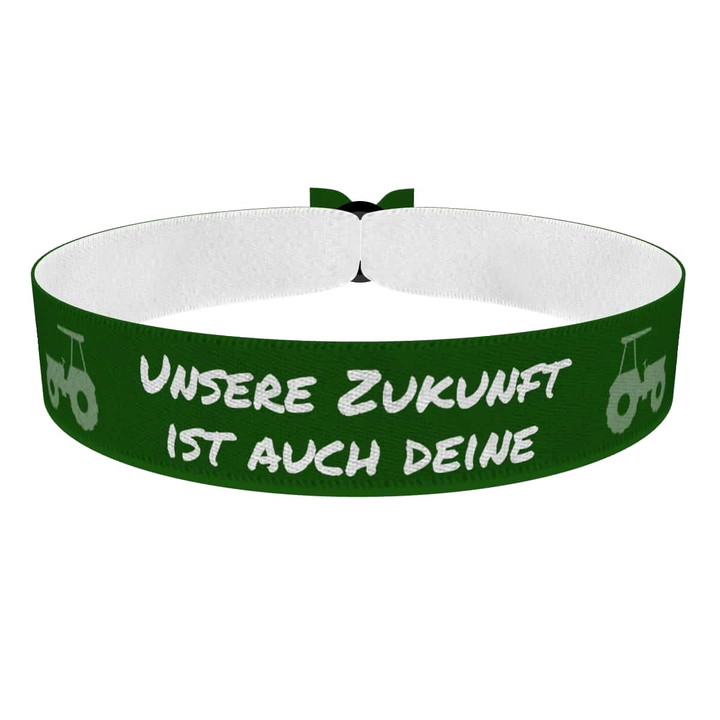 Zum Produkt Unsere Zukunft ist auch deine Stoffarmband