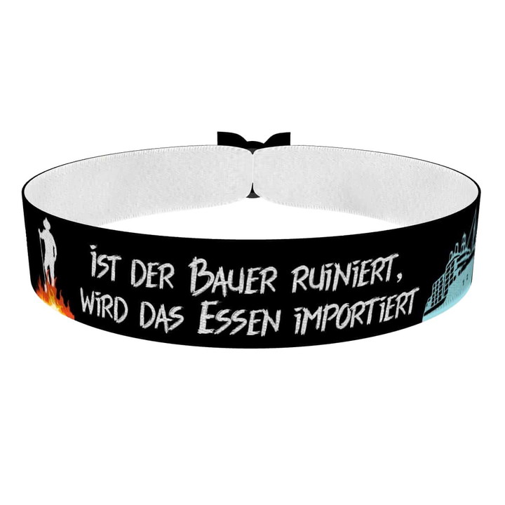 Zum Produkt Ist der Bauer ruiniert Stoffarmband