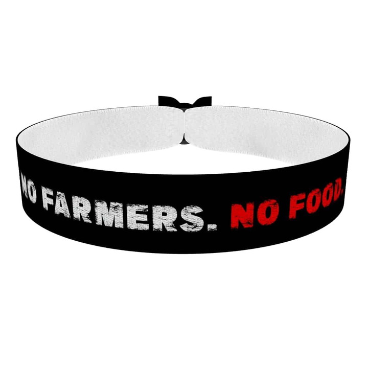 Zum Produkt No Farmers. No Food. Stoffarmband