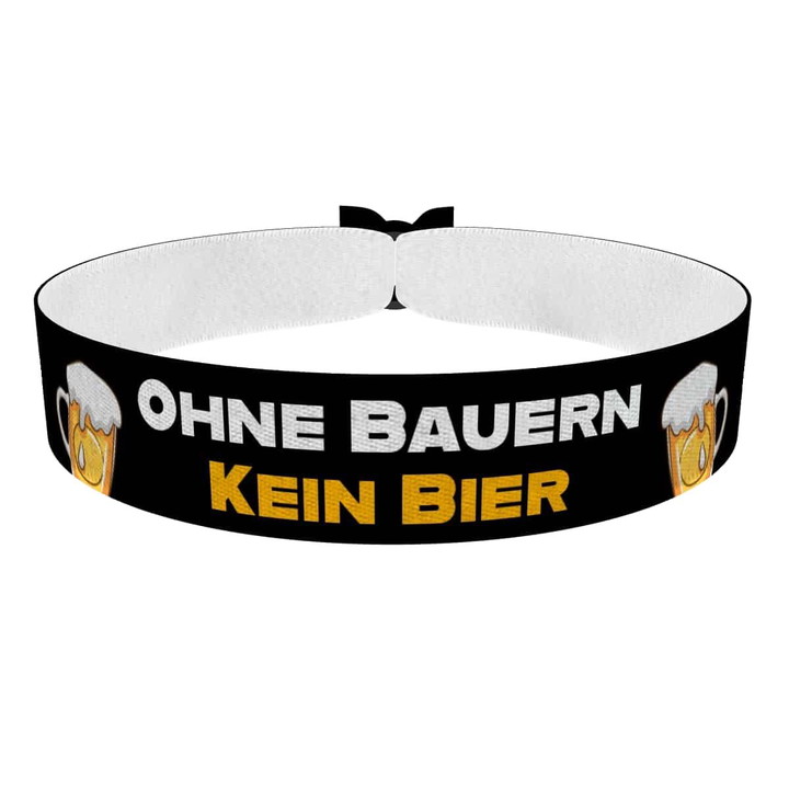 Zum Produkt Ohne Bauern kein Bier Stoffarmband