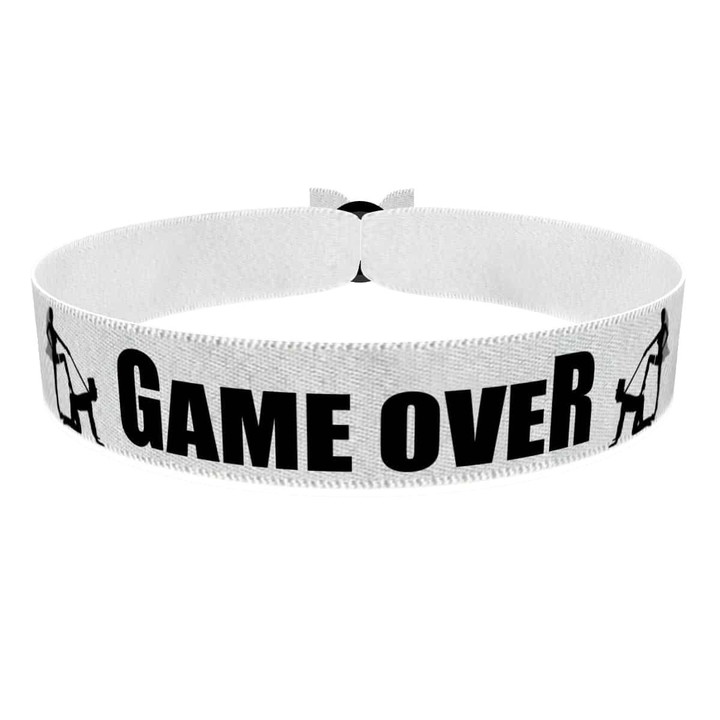 Zum Produkt Game Over JGA Junggesellenabschied Stoffarmband