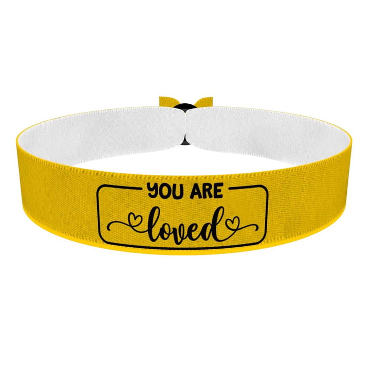 Zum Produkt You are loved Stoffarmband