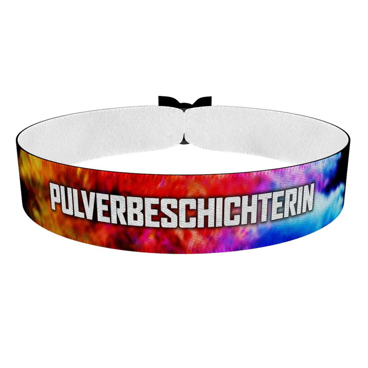 Zum Produkt Pulverbeschichterin Stoffarmband