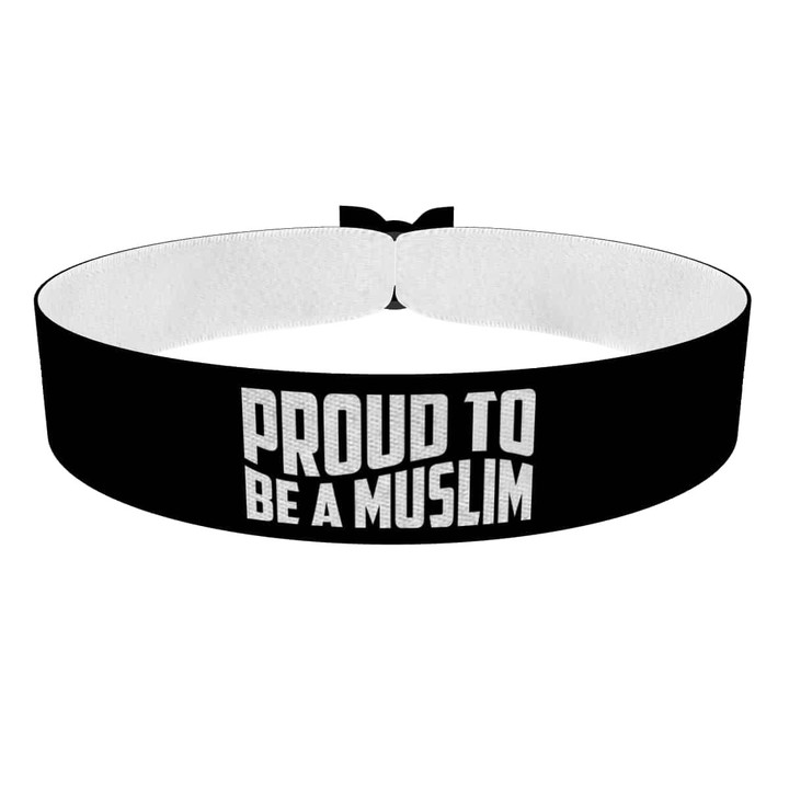 Zum Produkt Proud to be a Muslim Stoffarmband